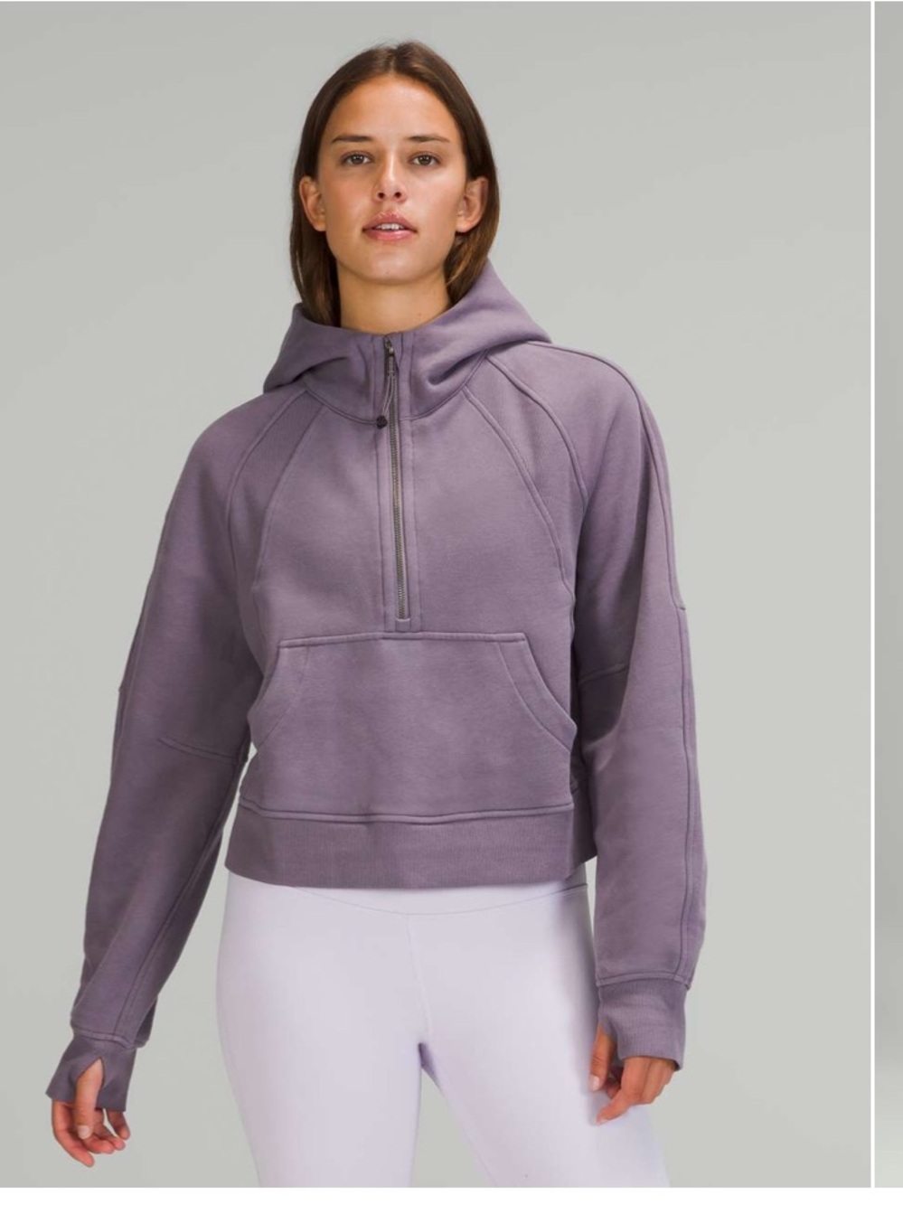 🆕 Lululemon Scuba Oversized 1/2 Zip Hoodie in Dusky Lavender 💜